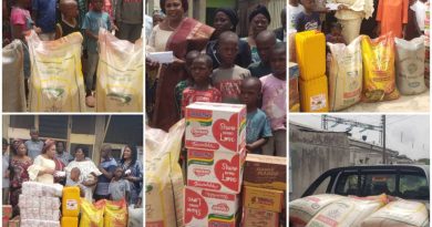 Mrs Makinde splashes gifts on people with special needs, motherless homes