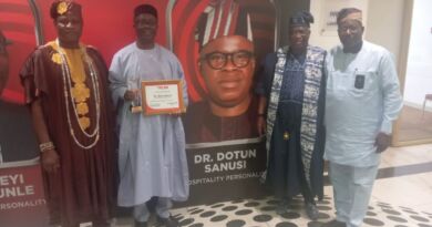 Jubril Dotun Sanusi wins Sun Hospitality and Tourism Personality Award