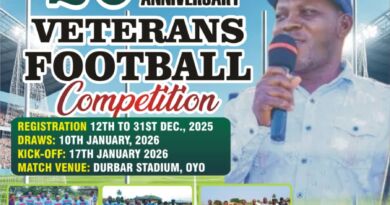Dayo Ojo ‘Okocha’ Marks 20 Years in Sports Journalism with Veterans Football Tournament