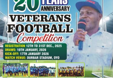 Dayo Ojo ‘Okocha’ Marks 20 Years in Sports Journalism with Veterans Football Tournament