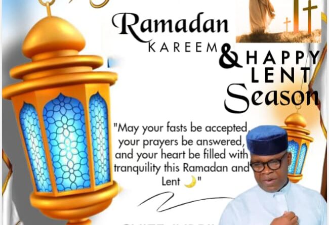 Ramadan/Lent: Jubril Dotun Sanusi Preaches Unity as Muslim and Christian Fasting Begin Together
