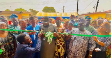 Oluyole Agog as Olatunji Unites Leaders, Commissions Renovated Multipurpose Hall