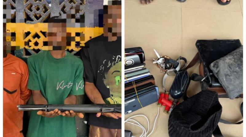 Oyo Police Arrest Three Suspected Robbers, Recover Gun, Phones and Cash in Ibadan