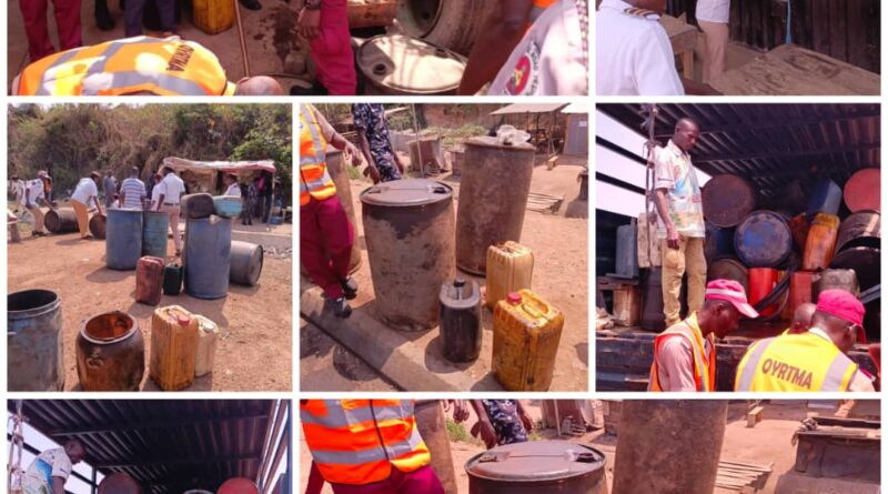 Oyo Govt Cracks Down on Illegal Fuel Sellers, Shanties Along Lagos–Ibadan Expressway