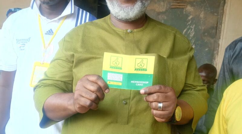 Former PDP Chieftain Busari Olakunle Maruf (Gudugudu) Defects to Accord Party in Ibadan