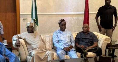 David Mark, Atiku, Peter Obi in Closed Door Meeting With PDP Leaders