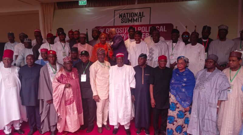 Ibadan Summit: Opposition Parties Move to Field Single Presidential Candidate for 2027 General Elections, Reject One-Party State