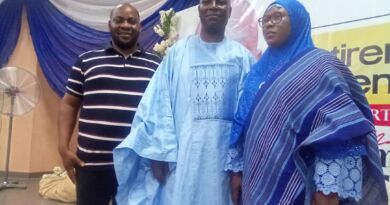 Dr. Akin Fagbemi Celebrates Retiring OYSHMB Finance Director After 35 Years of Service