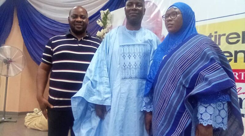 Dr. Akin Fagbemi Celebrates Retiring OYSHMB Finance Director After 35 Years of Service