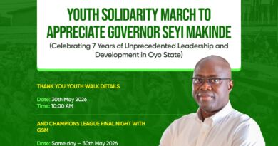 Oyo Youths Set for Solidarity Walk, Champions League Final Night with GSM