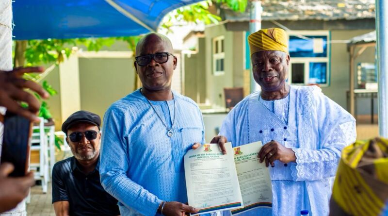 Oyo Babaloja General-in-Council Appoints Chief Jubril Dotun Sanusi as Patron