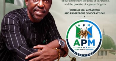 Democracy Day: Oluyole Chairman Calls for Unity, National Progress