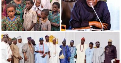 Ibadan Monarchs, Chiefs, Baales, Mogajis, hails Tinubu, security agencies over rescue of abducted pupils, teachers in Oriire Ibadan Monarchs, Chiefs, Baales, Mogajis, hails Tinubu, security agencies over rescue of abducted pupils, teachers in Oriire
