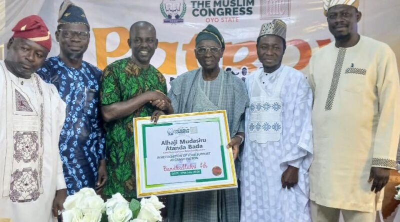 Oyo Muslim Congress Honors Oluyole APM Reps Candidate, Olatunji with Special Recognition Award Oyo Muslim Congress Honors Oluyole APM Reps Candidate, Olatunji with Special Recognition Award
