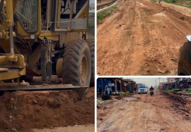 Akeem Olatunji Continues Grassroots Infrastructure Drive, Grades Inner Community Roads Across Oluyole LG