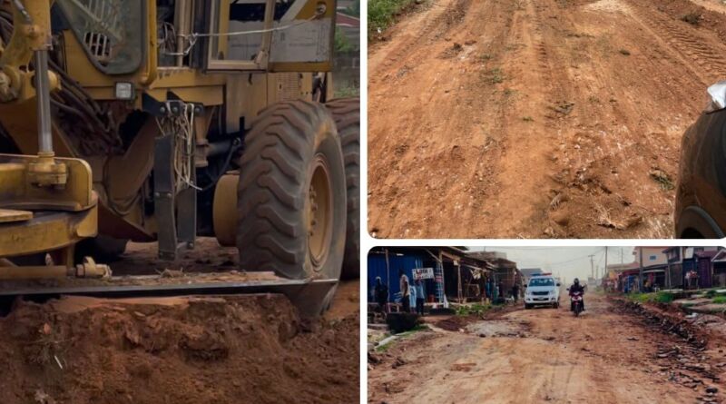 Akeem Olatunji Continues Grassroots Infrastructure Drive, Grades Inner Community Roads Across Oluyole LG