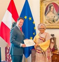 Nigeria’s New Ambassador to Austria, Florence Ajimobi Presents Letters of Credence to Austria President